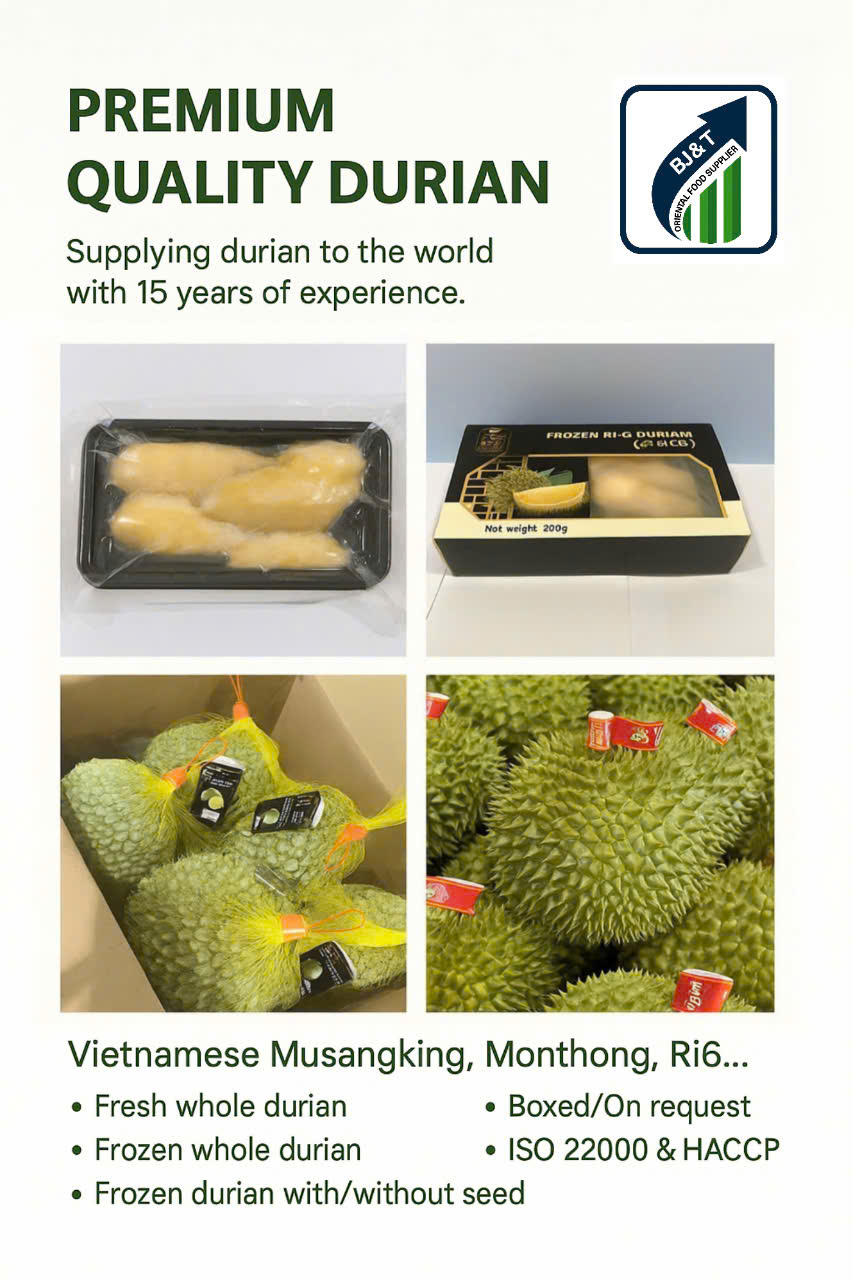 BJ&T Durian Export